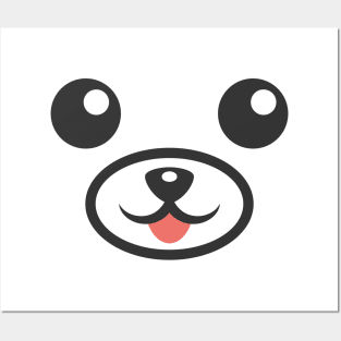 CUTE KAWAII ANIMAL FACE ANIME KAOMOJI EMOTICON CARTOON Posters and Art